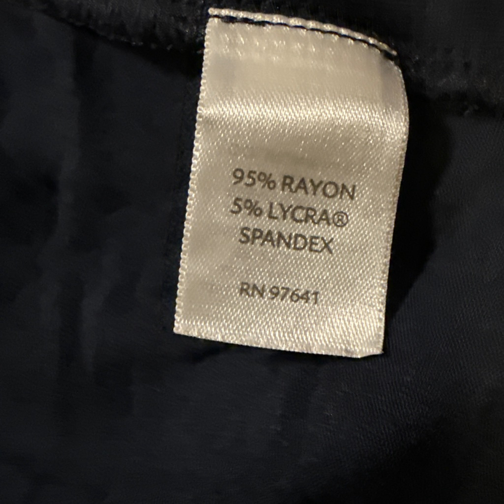 Women's J.Jill Navy Long Sleeve Wrap Tee XSP - Picture 6 of 8
